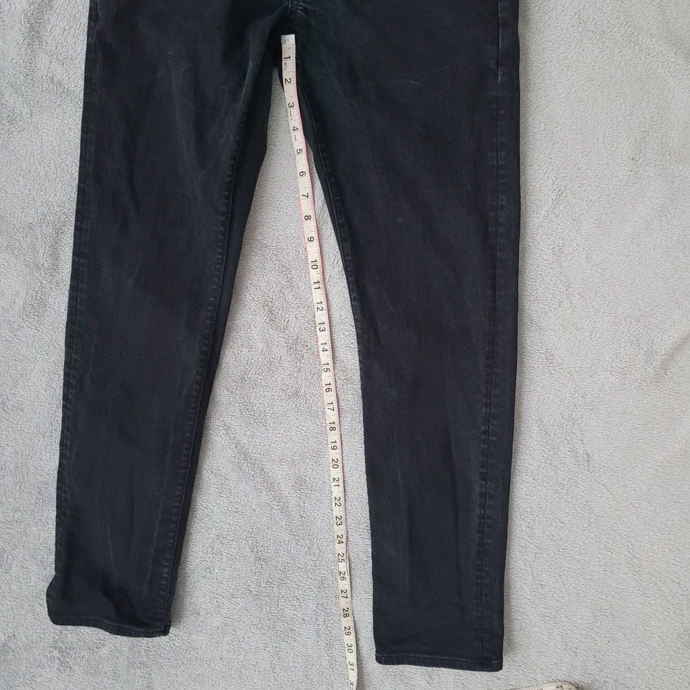 Madewell 32 X 32 black slim‎ denim jeans classic basics grunge goth alternative - Picture 13 of 16